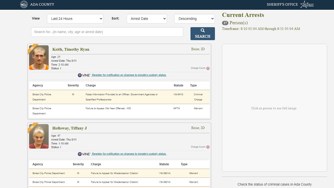 Arrests - apps.adacounty.id.gov